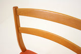 (D042) 4 Danish Modern Beech Wood Dining Chairs